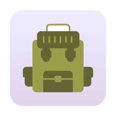 Askeri Sırt Çantası vektör çizimi