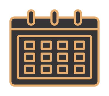 Takvim web simge vektör çizim