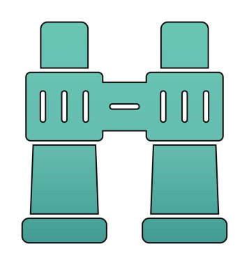 binoküler ikon vektör çizimi