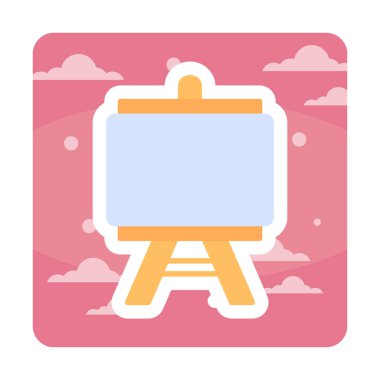 Resim yapmak. Web simgesi basit illüstrasyon