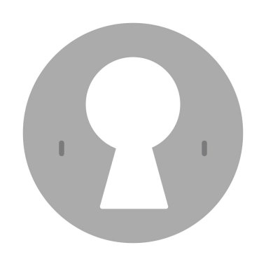 Anahtar deliği vektör çizimi, simge ögesi biçimi              