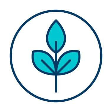 Yaprak logosu tasarımının vektör çizimi. Ekoloji kavramı 