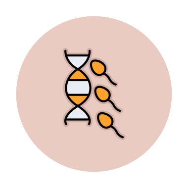 Üreme sisteminin vektör çizgisi çizimi