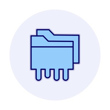 Veri Sızıntısı Ağ simgesi, vektör illüstrasyonu 