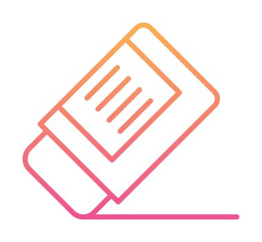 silgi simgesi, vektör illüstrasyonu basit tasarım