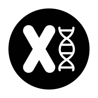 Basit Kromozom ikon vektör tasarımı