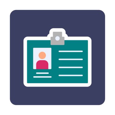 Üyelik Kartı simgesinin vektör illüstrasyonu