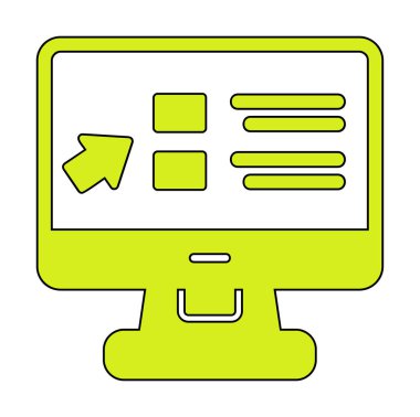 Basit Online Course Üniversitesi simgesi, vektör illüstrasyonu