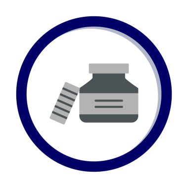 Mürekkep kavanozu simgesinin vektör çizimi 