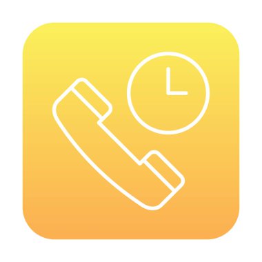 Basit Arama Bekleme simgesi, vektör illüstrasyonu