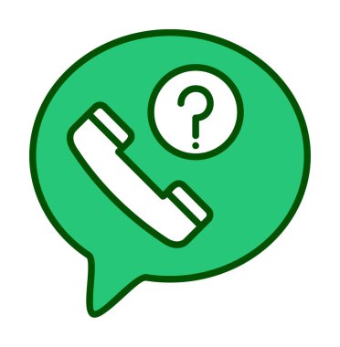 Basit kaçırılan çağrı simgesi, vektör illüstrasyonu