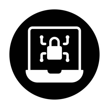 Basit düz Ransomware bilgisayar simgesi