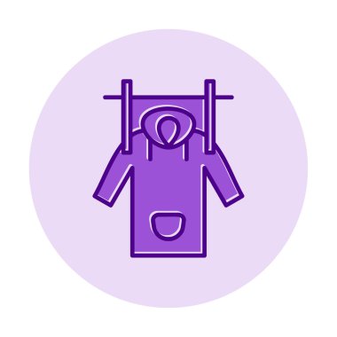 Islak Ceket Ağı simgesi, vektör illüstrasyonu