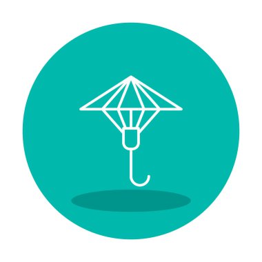 şemsiye simgesi vektör illüstrasyonu 