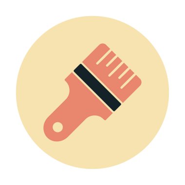 fırça ağ ikonu vektör illüstrasyonu