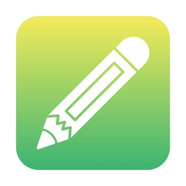 düz kalem simgesi basit vektör çizimi