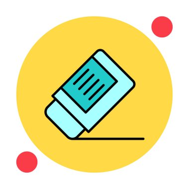 silgi simgesi, vektör illüstrasyonu basit tasarım