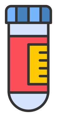 test tüpü modern simge vektör çizimi