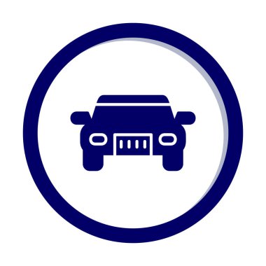 car web icon simple illustration 