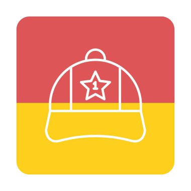 Bir numaralı simge ile kapağın vektör illüstrasyonu 