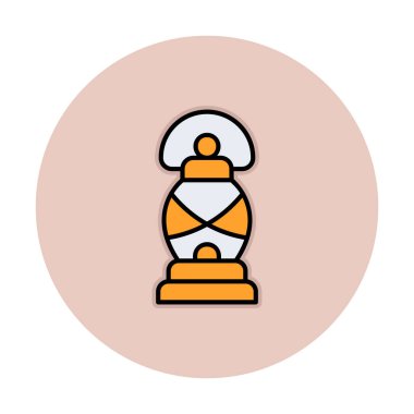 fener düz simgesi, vektör illüstrasyonu 