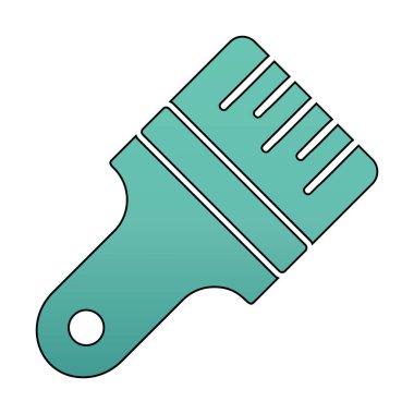 fırça ağ ikonu vektör illüstrasyonu