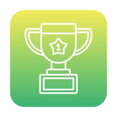 Basit kupa vektör simgesi