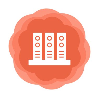 Ofis klasörleri simgesi, vektör illüstrasyonunu arşivle 