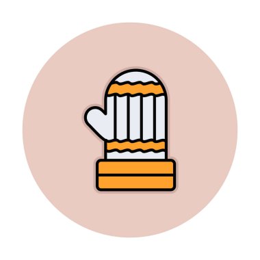 mitten simge vektör çizim