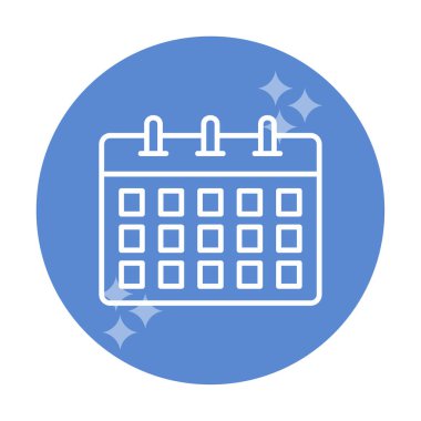 Takvim web simge vektör çizim