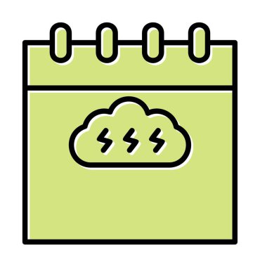 Takvim simgesi, vektör illüstrasyonu basit tasarım