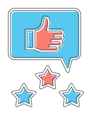 soyut İnceleme simgesi vektör illüstrasyonu 