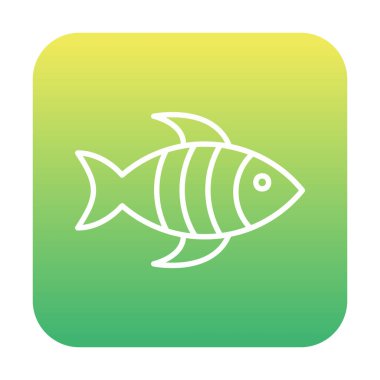 balığı web simge vektör çizim