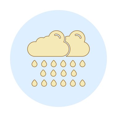 yağmur simgesi, vektör illüstrasyonu  