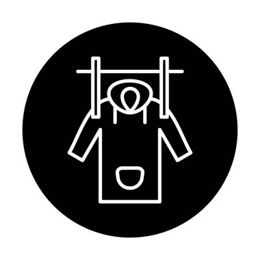 Islak Ceket Ağı simgesi, vektör illüstrasyonu