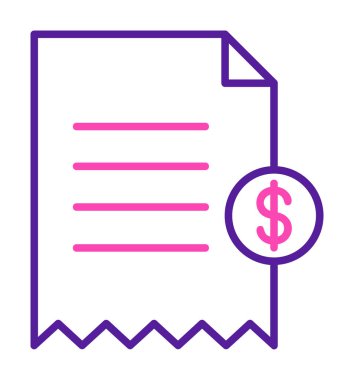 Alışveriş Alımı simgesi vektör illüstrasyonu