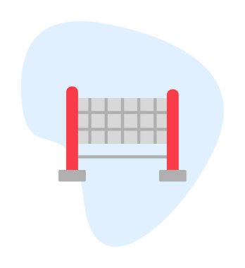 voleybol net simge vektör çizim