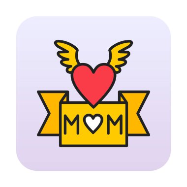 Anneler günü ikonu. Vektör illüstrasyonu. 