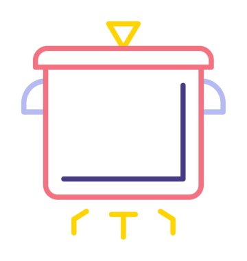 Pişirme vektörü düz simge. Pişirme Otu                   