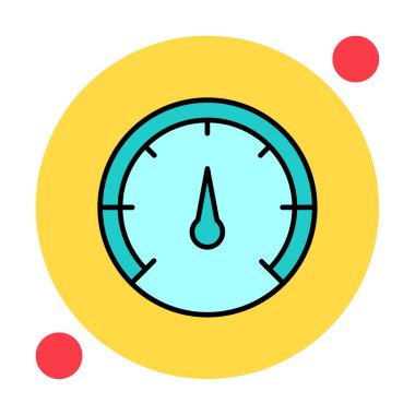 Hız göstergesi. Web simgesi basit tasarım 