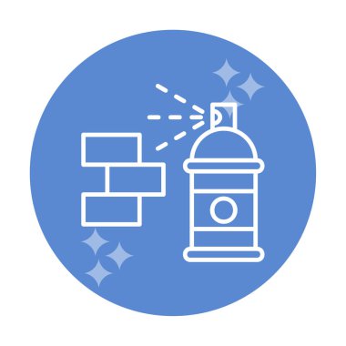 Graffiti web simgesi, vektör illüstrasyonu 