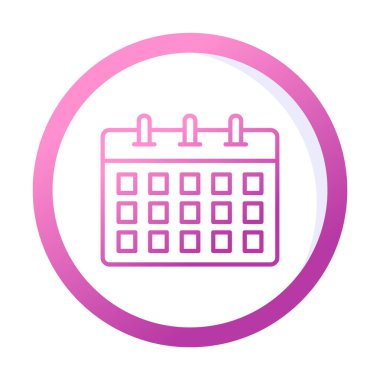 Takvim web simge vektör çizim