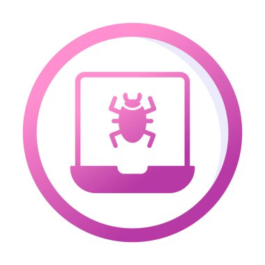 dizüstü bilgisayar simgesi, vektör illüstrasyonu basit tasarım