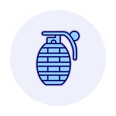 El bombası simgesi, vektör illüstrasyonu