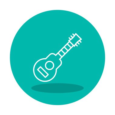 Basit tasarım grafik gitar resimlemesi 