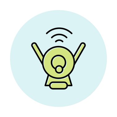 Web Kamerası modern simgesinin vektör illüstrasyonu           