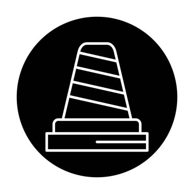 Basit trafik konisi vektör resimlemesi  