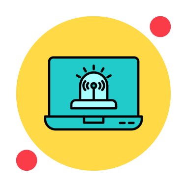 Basit Yazılım simgesi, vektör illüstrasyonu