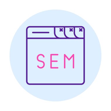 tarayıcı web simgesi, vektör illüstrasyonu 