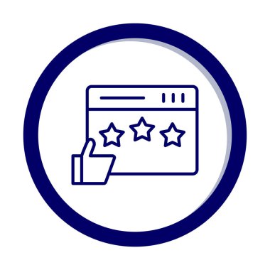 soyut İnceleme simgesi vektör illüstrasyonu 